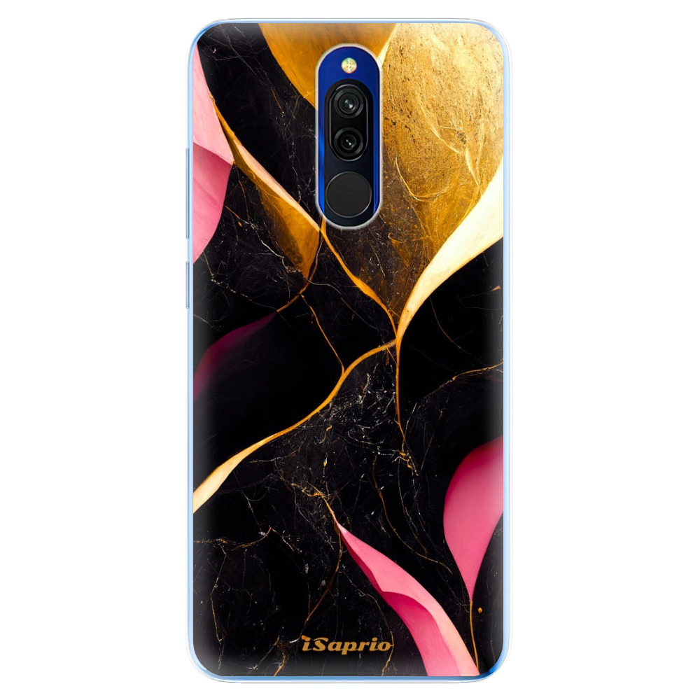 Odolné silikónové puzdro iSaprio - Gold Pink Marble - Xiaomi Redmi 8