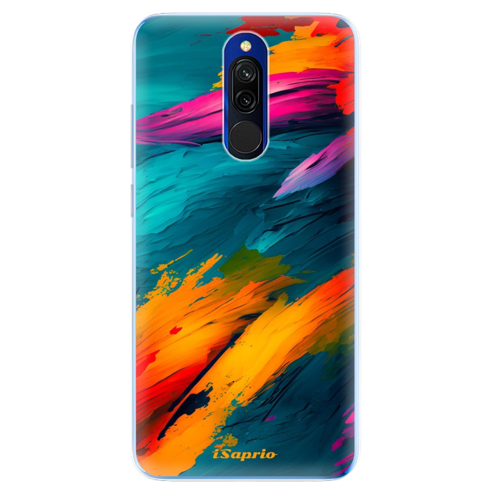 Odolné silikónové puzdro iSaprio - Blue Paint - Xiaomi Redmi 8