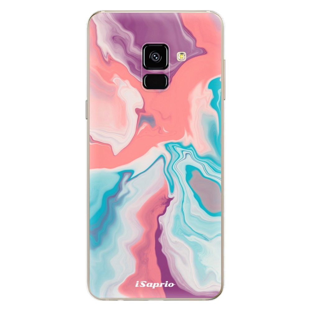 Odolné silikónové puzdro iSaprio - New Liquid - Samsung Galaxy A8 2018