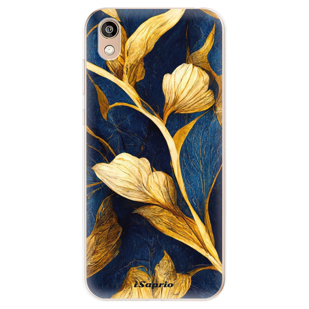 Odolné silikónové puzdro iSaprio - Gold Leaves - Huawei Honor 8S