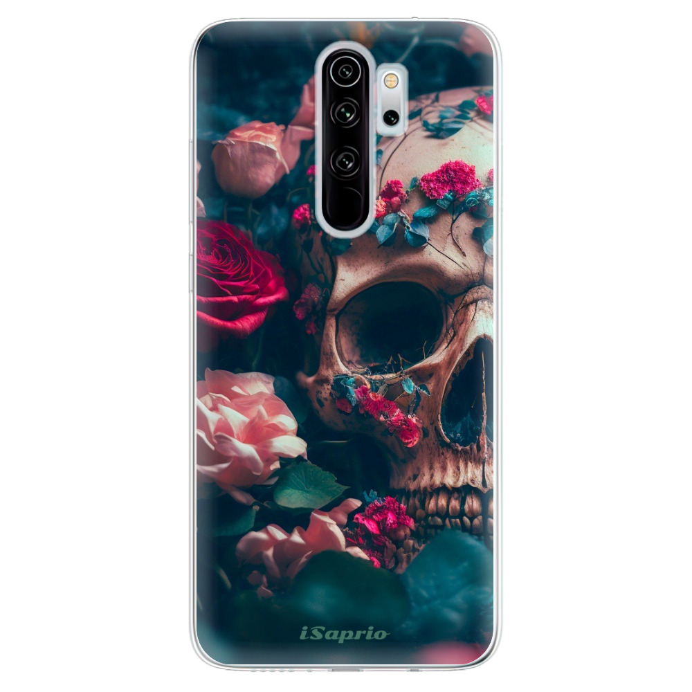 Odolné silikónové puzdro iSaprio - Skull in Roses - Xiaomi Redmi Note 8 Pro