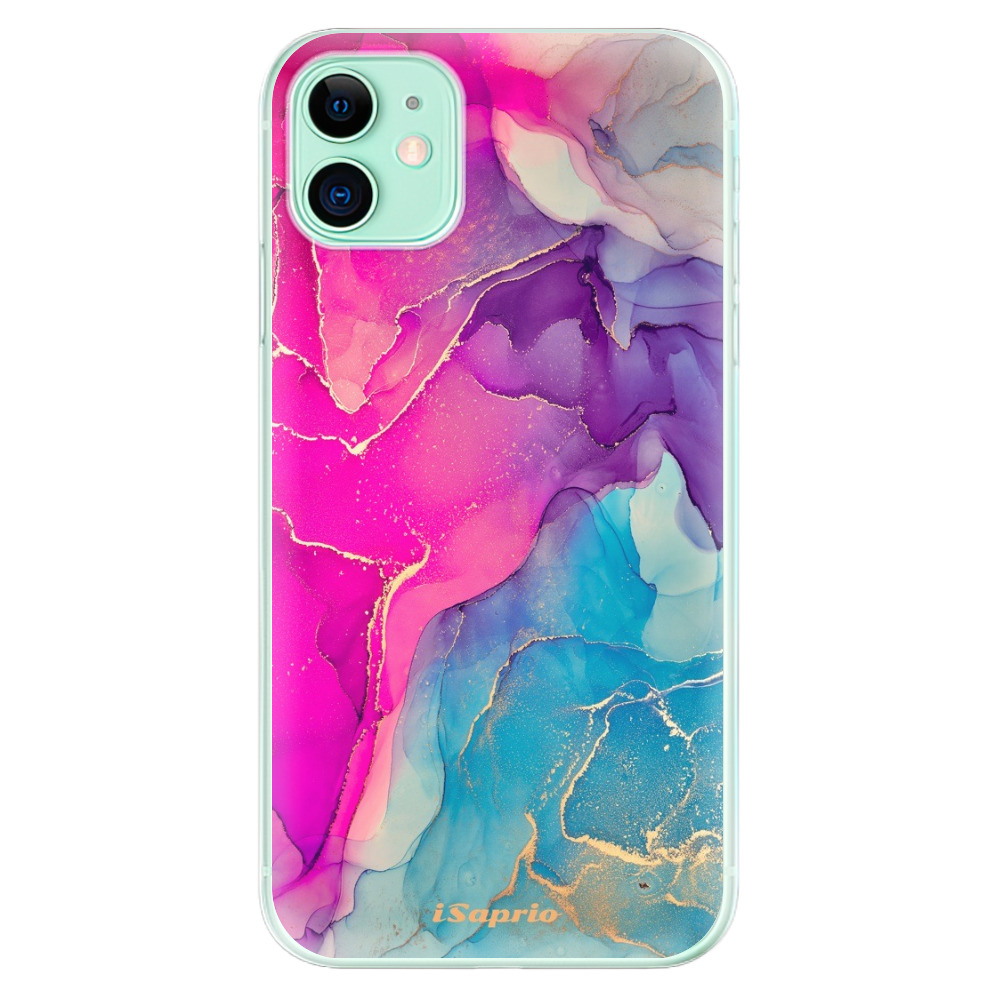 Odolné silikónové puzdro iSaprio - Purple Ink - iPhone 11