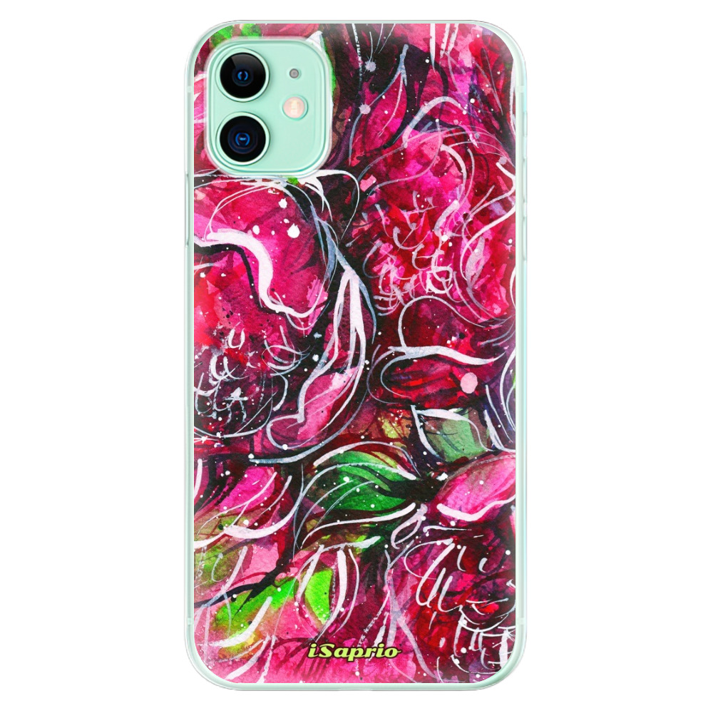 Odolné silikónové puzdro iSaprio - Burgundy - iPhone 11