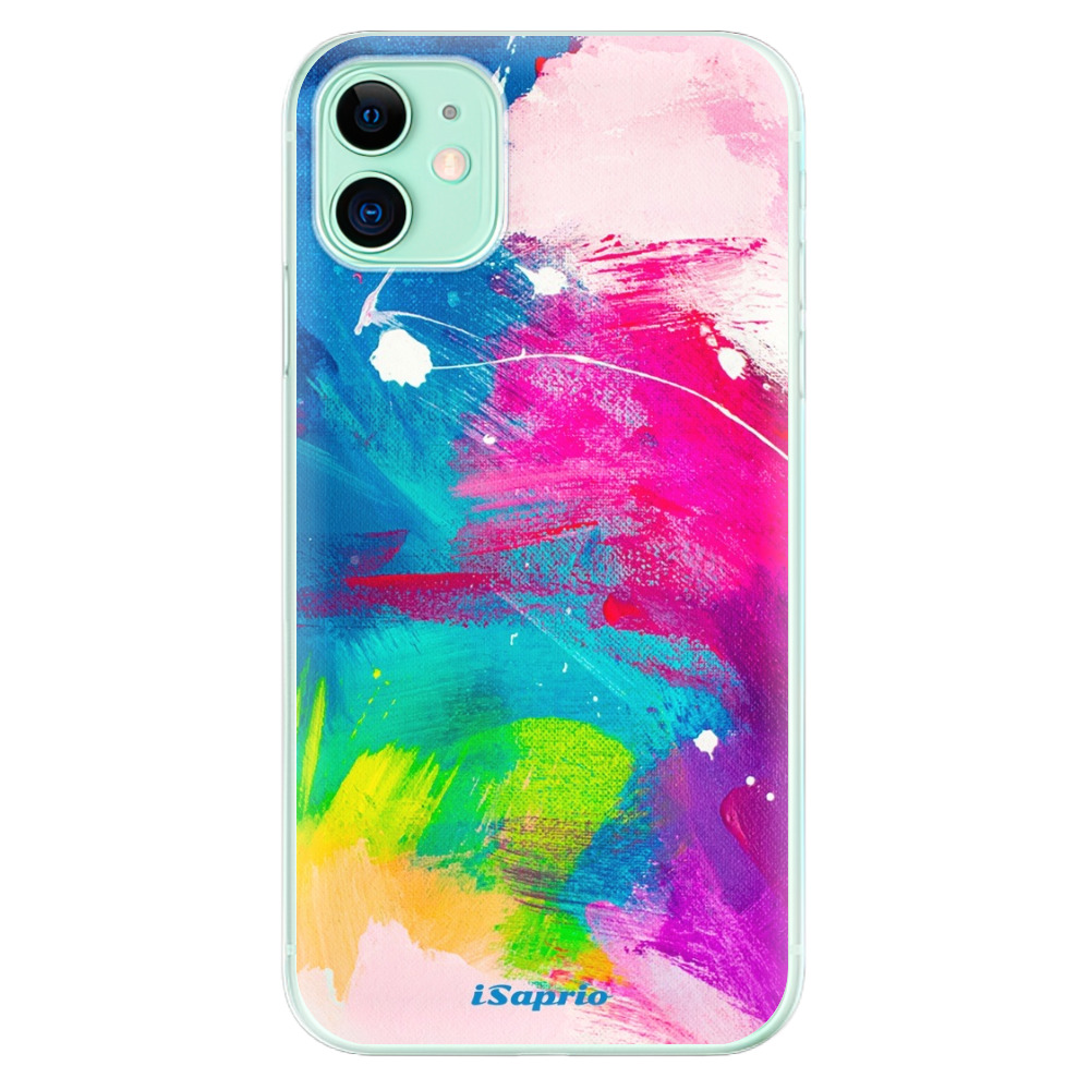 Odolné silikónové puzdro iSaprio - Abstract Paint 03 - iPhone 11