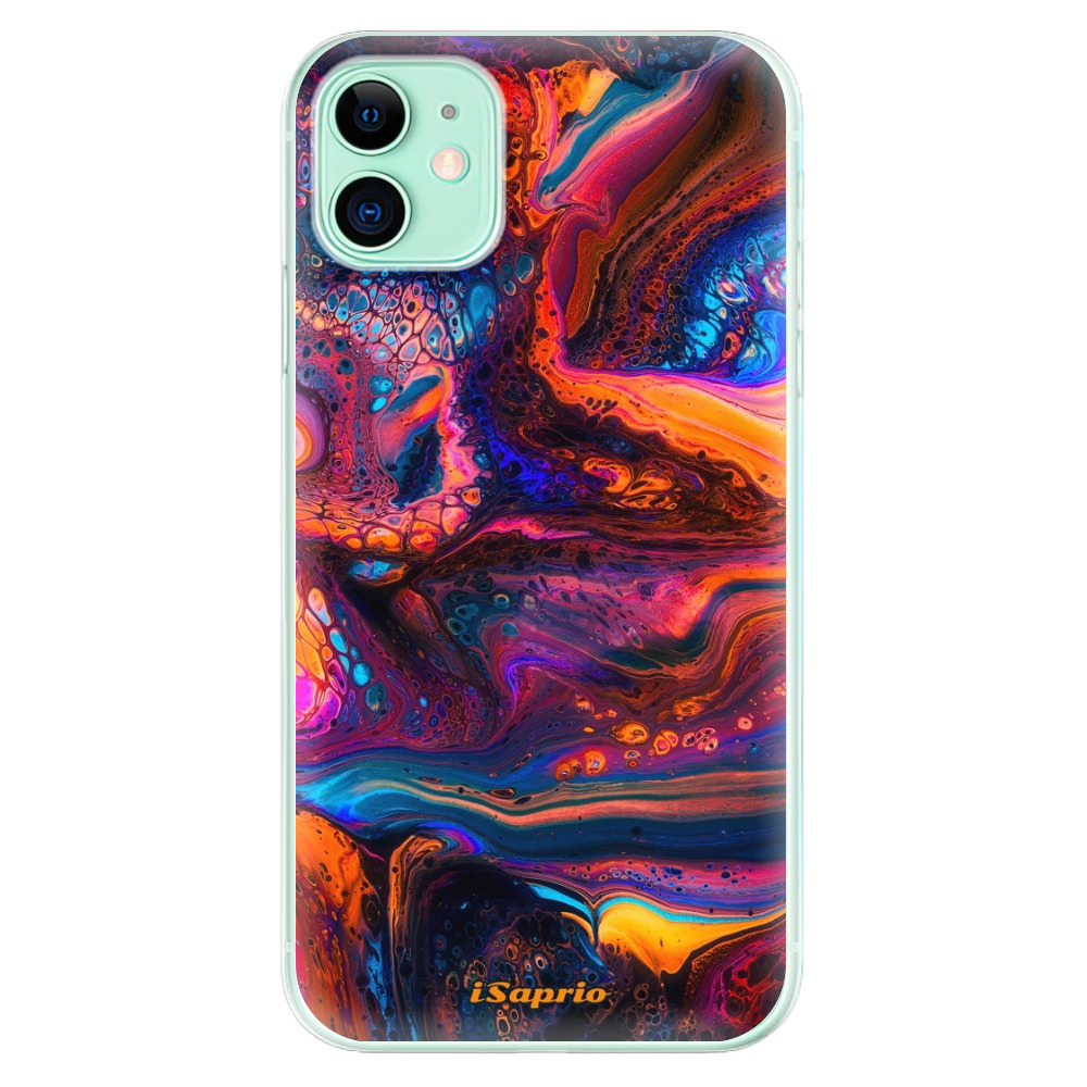 Odolné silikónové puzdro iSaprio - Abstract Paint 02 - iPhone 11