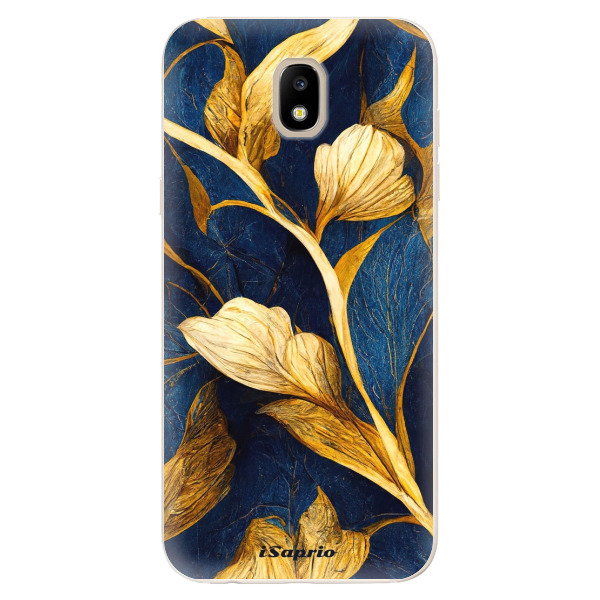 Odolné silikónové puzdro iSaprio - Gold Leaves - Samsung Galaxy J5 2017