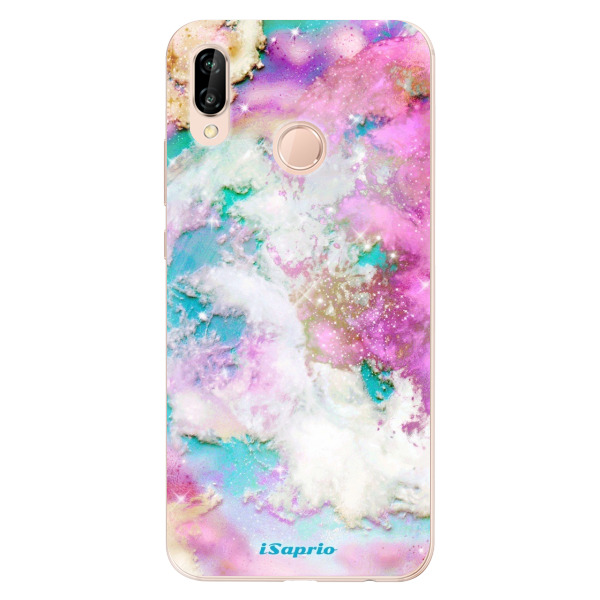 Odolné silikónové puzdro iSaprio - Galactic Paper - Huawei P20 Lite