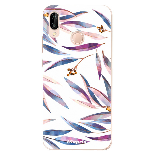 Odolné silikónové puzdro iSaprio - Eucalyptus - Huawei P20 Lite