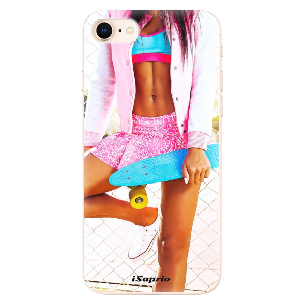 Odolné silikónové puzdro iSaprio - Skate girl 01 - iPhone 8