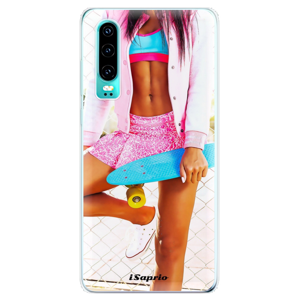 Odolné silikónové puzdro iSaprio - Skate girl 01 - Huawei P30