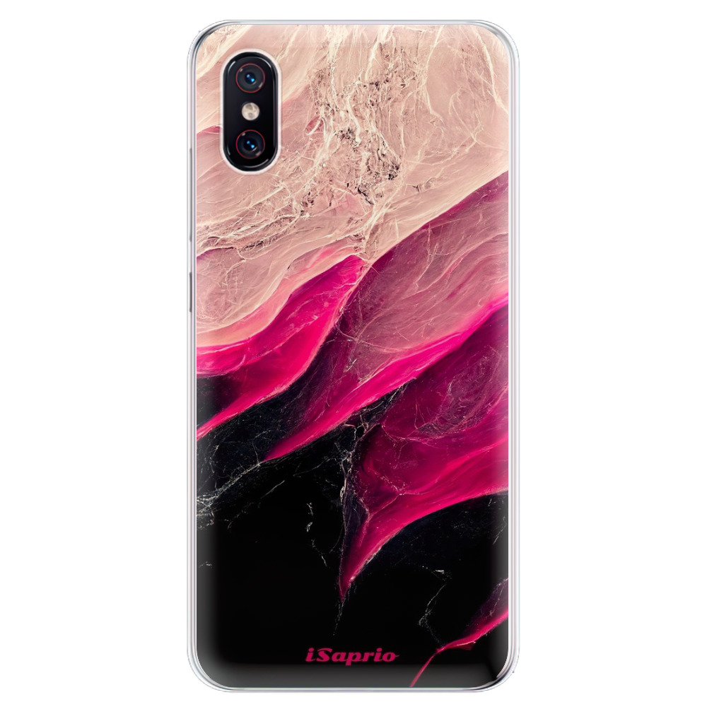 Odolné silikónové puzdro iSaprio - Black and Pink - Xiaomi Mi 8 Pro