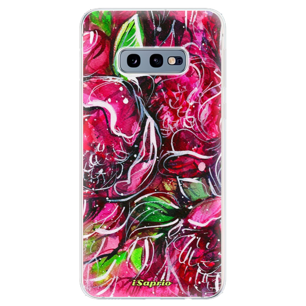 Odolné silikónové puzdro iSaprio - Burgundy - Samsung Galaxy S10e