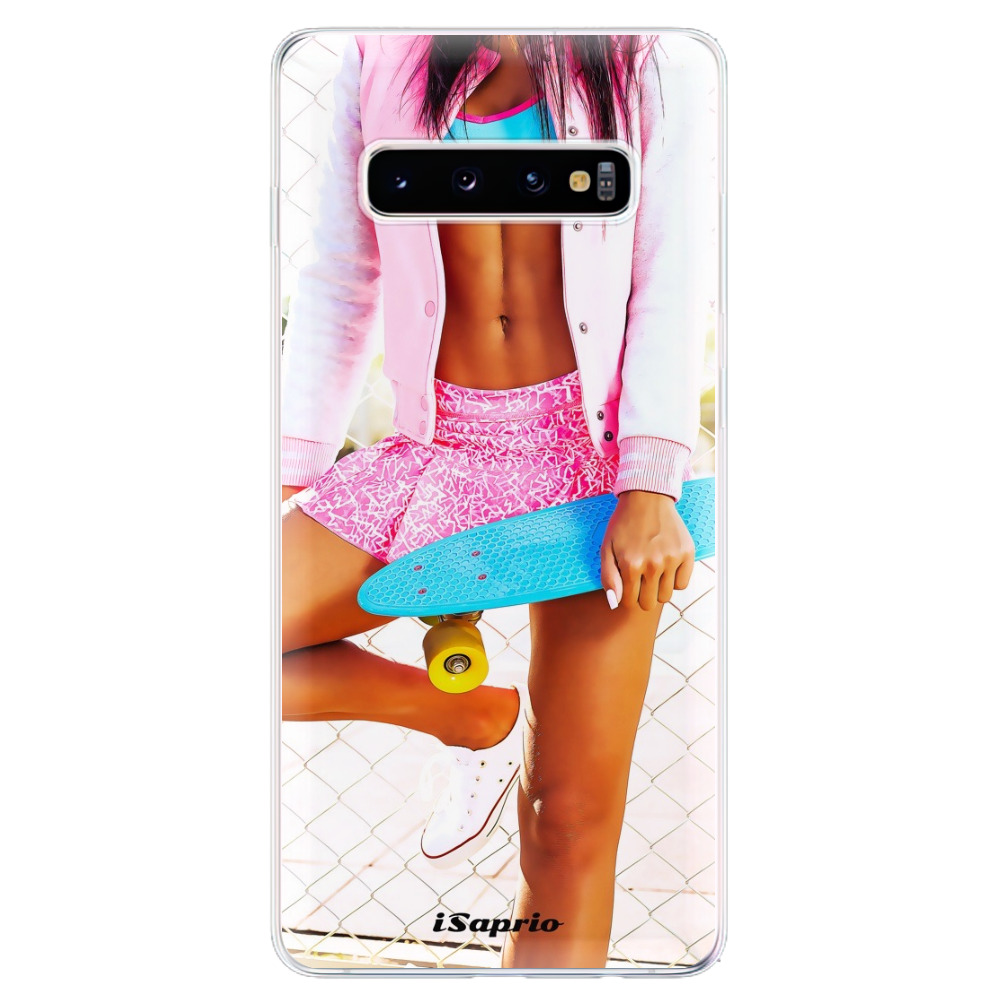 Odolné silikónové puzdro iSaprio - Skate girl 01 - Samsung Galaxy S10+