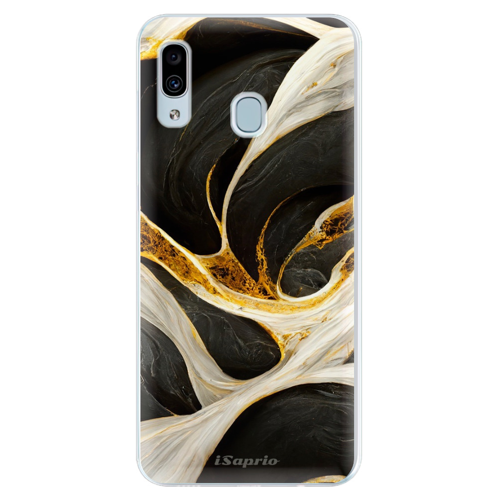 Silikónové puzdro iSaprio - Black and Gold - Samsung Galaxy A30