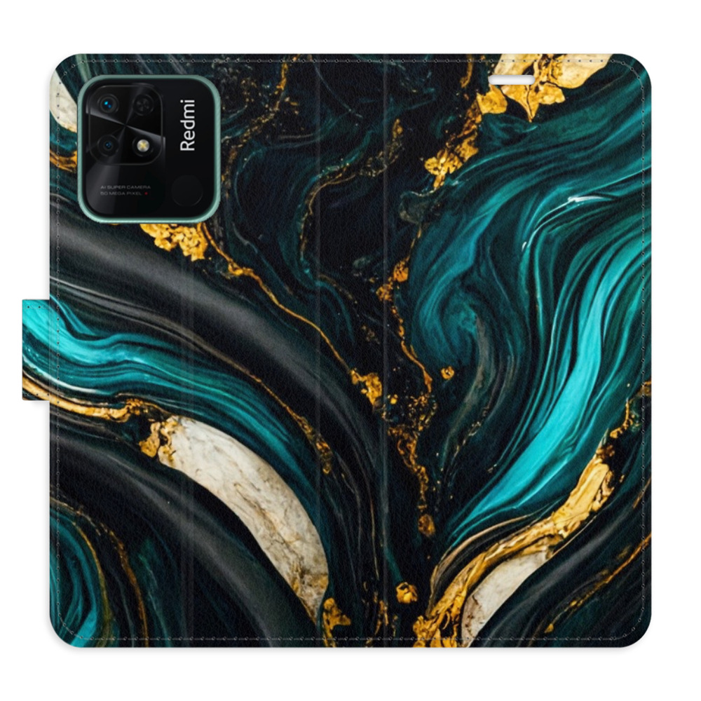 Flipové puzdro iSaprio - Dark Paint - Xiaomi Redmi 10C