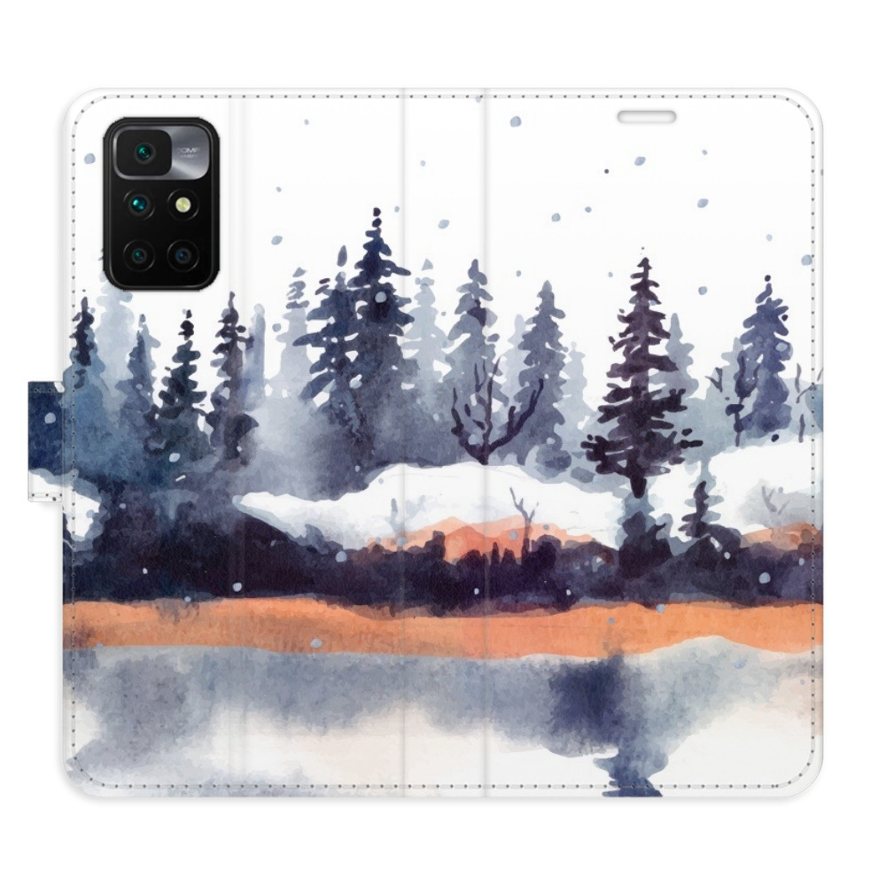 Flipové puzdro iSaprio - Winter 02 - Xiaomi Redmi 10