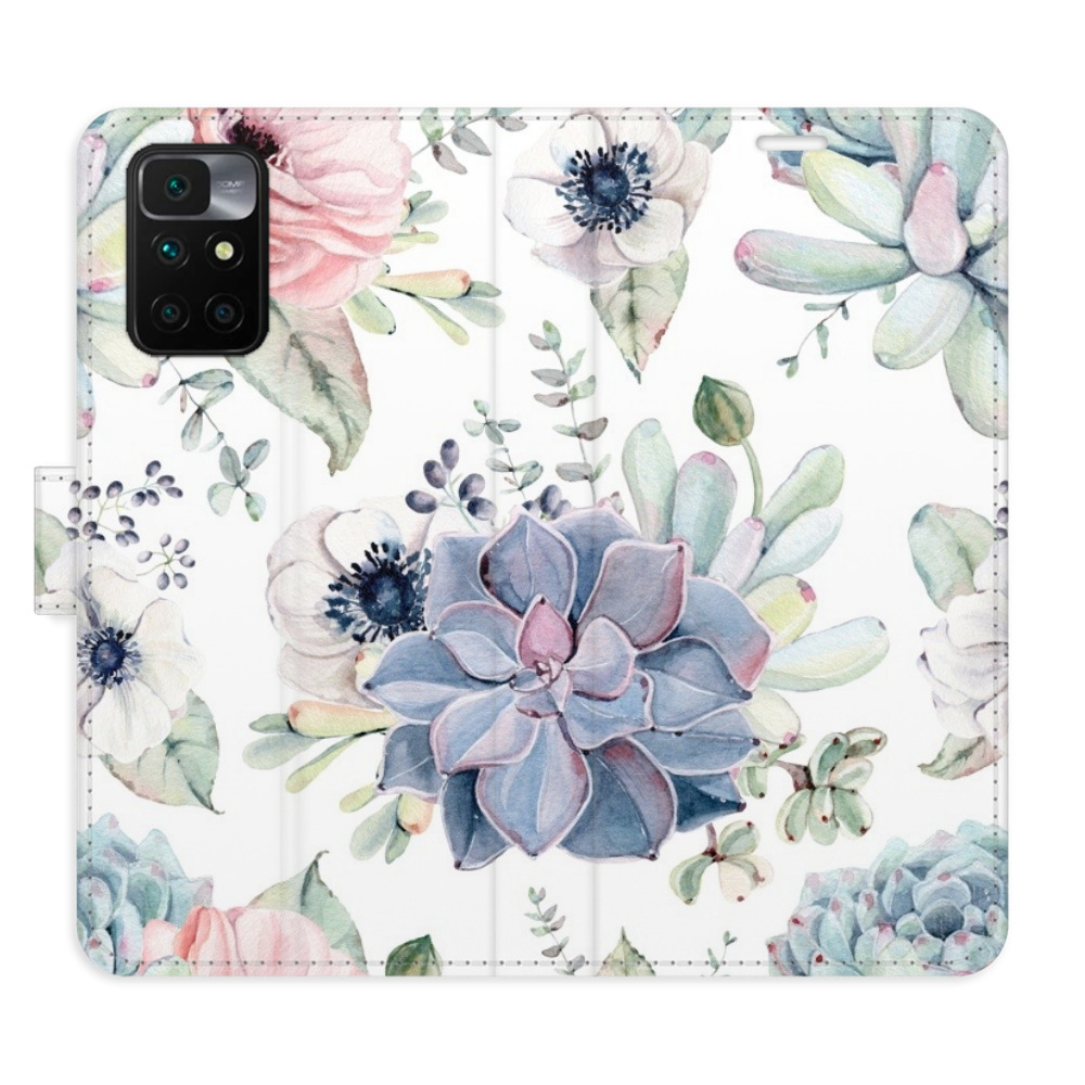 Flipové puzdro iSaprio - Succulents - Xiaomi Redmi 10