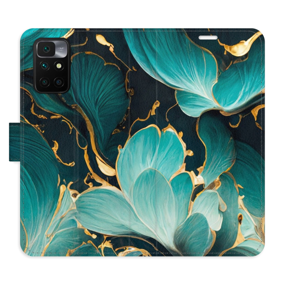 Flipové puzdro iSaprio - Blue Flowers 02 - Xiaomi Redmi 10