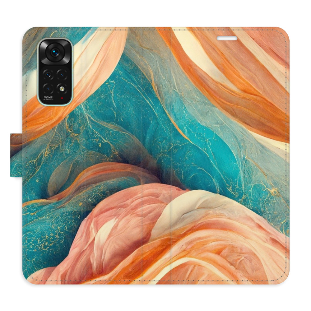 Flipové puzdro iSaprio - Blue and Orange - Xiaomi Redmi Note 11 / Note 11S