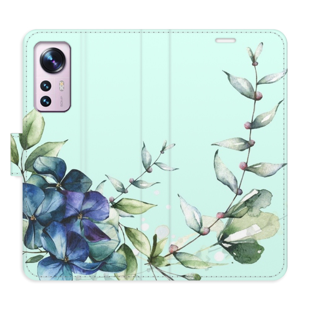 Flipové puzdro iSaprio - Blue Flowers - Xiaomi 12 / 12X
