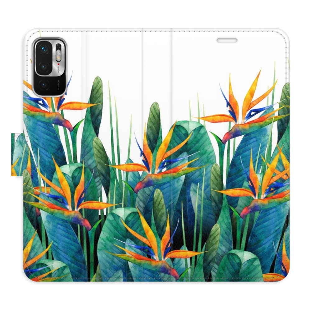 Flipové puzdro iSaprio - Exotic Flowers 02 - Xiaomi Redmi Note 10 5G
