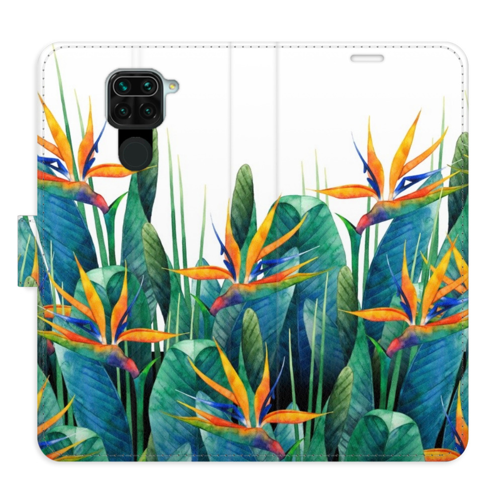 Flipové puzdro iSaprio - Exotic Flowers 02 - Xiaomi Redmi Note 9