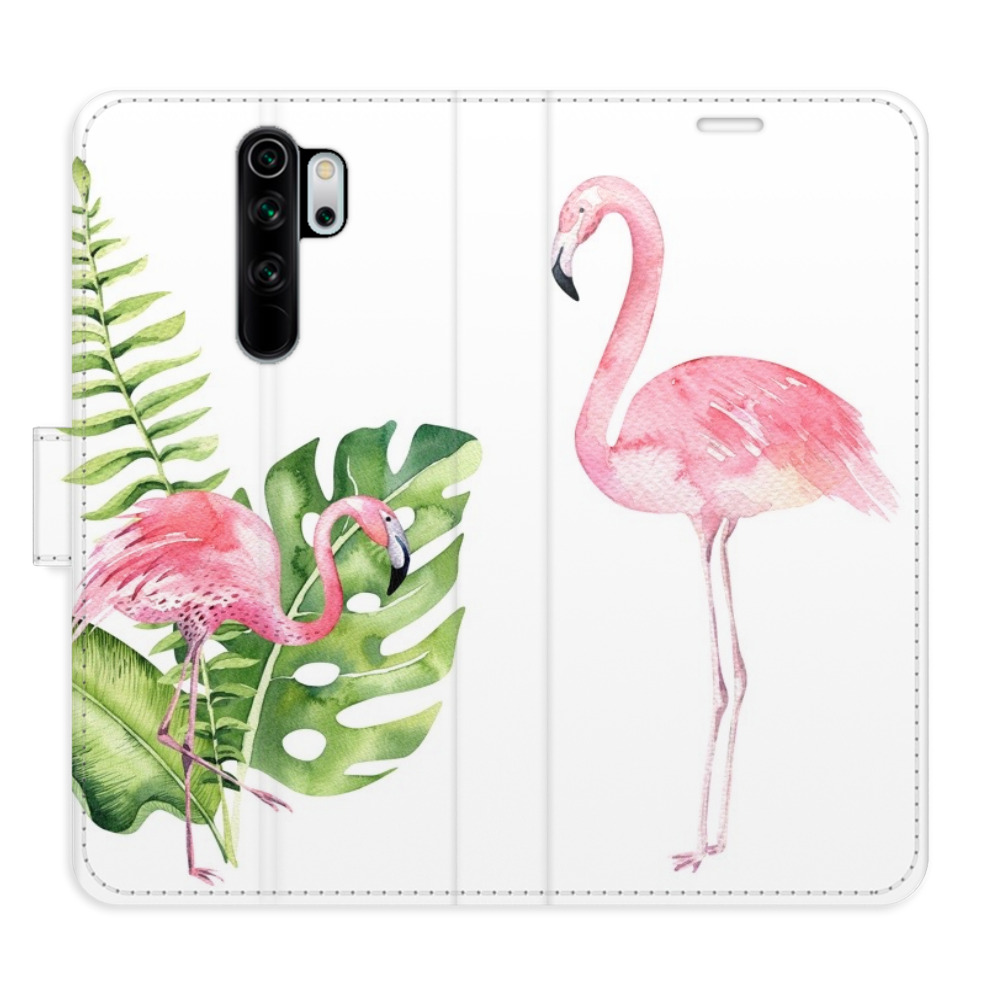 Flipové puzdro iSaprio - Flamingos - Xiaomi Redmi Note 8 Pro