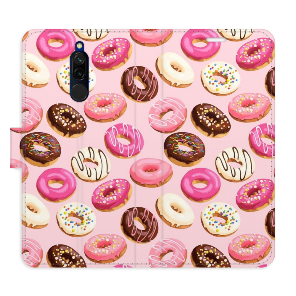 Flipové puzdro iSaprio - Donuts Pattern 03 - Xiaomi Redmi 8