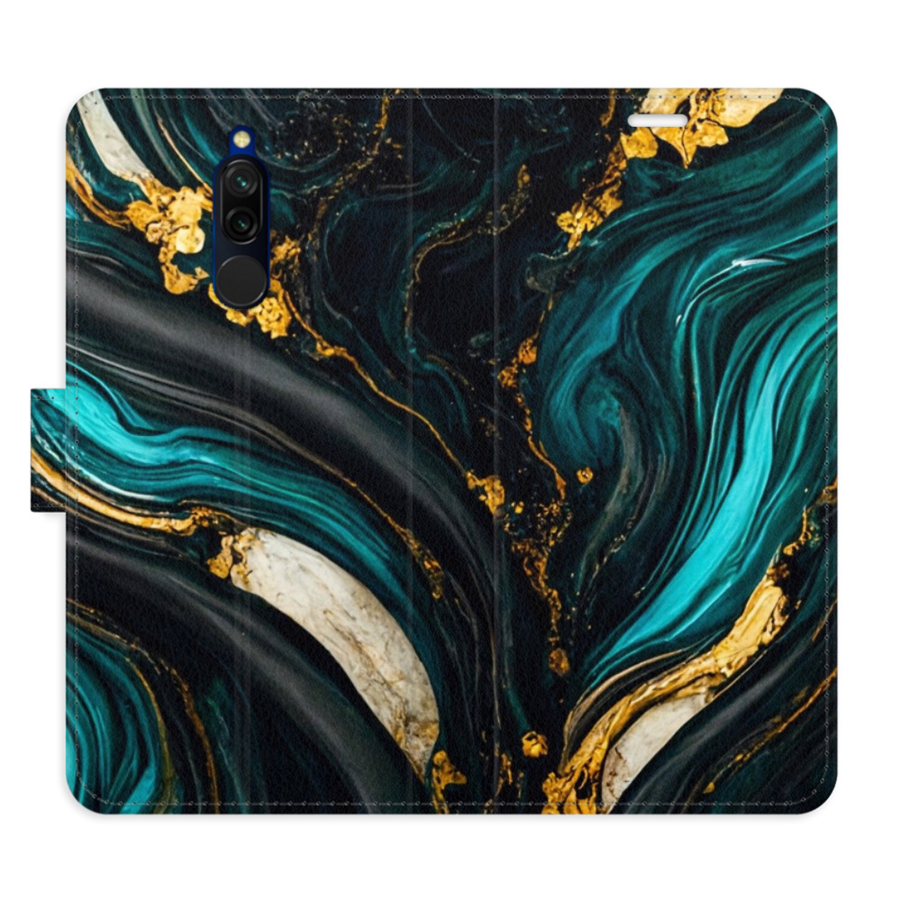 Flipové puzdro iSaprio - Dark Paint - Xiaomi Redmi 8