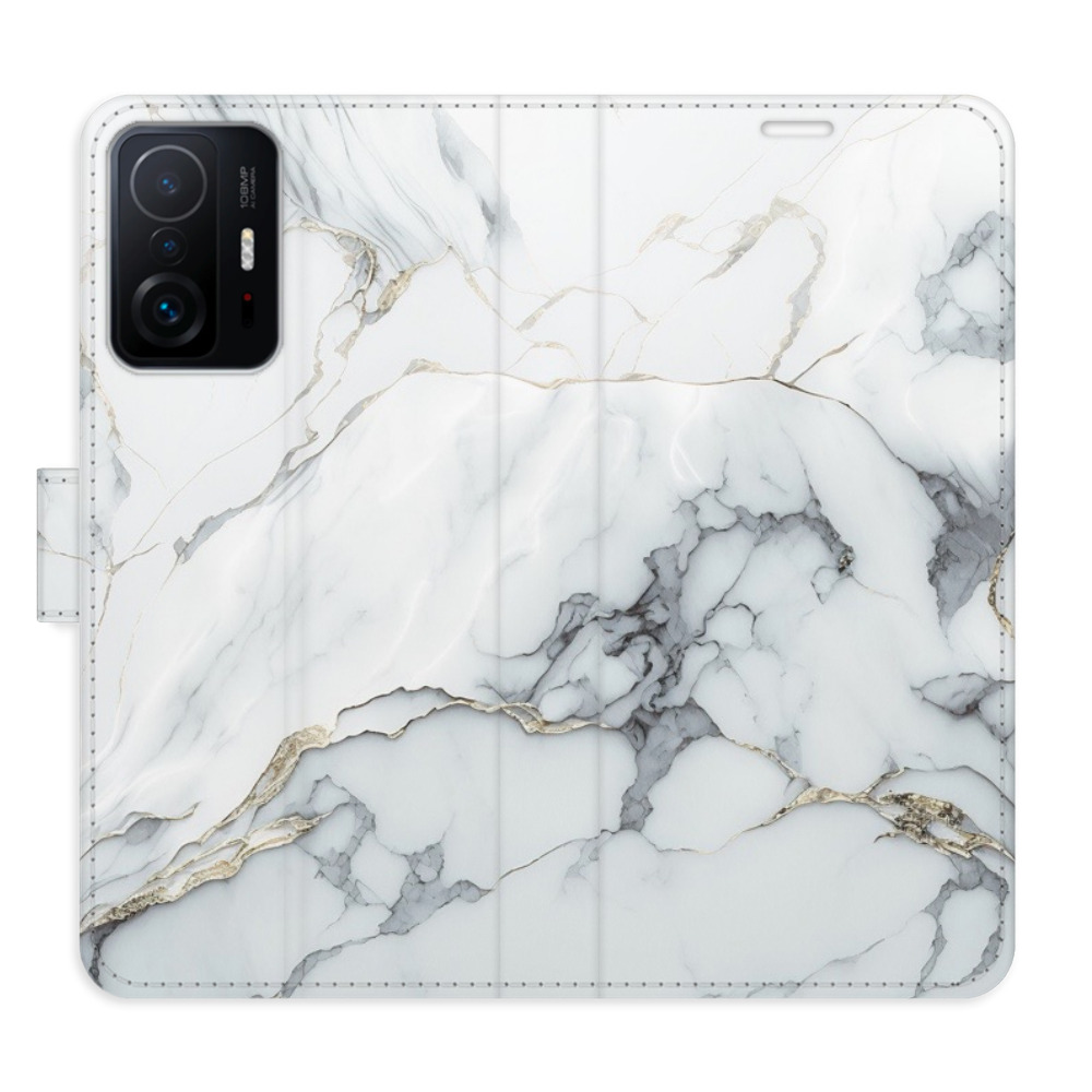 Flipové puzdro iSaprio - SilverMarble 15 - Xiaomi 11T / 11T Pro