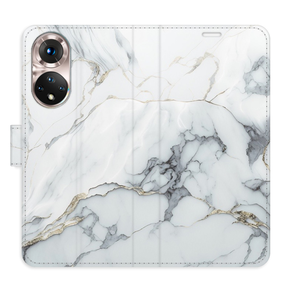 Flipové puzdro iSaprio - SilverMarble 15 - Honor 50 / Nova 9