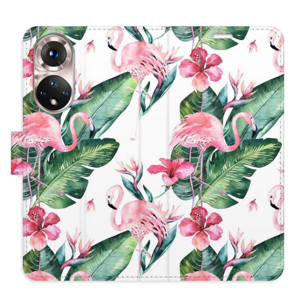 Flipové puzdro iSaprio - Flamingos Pattern - Honor 50 / Nova 9
