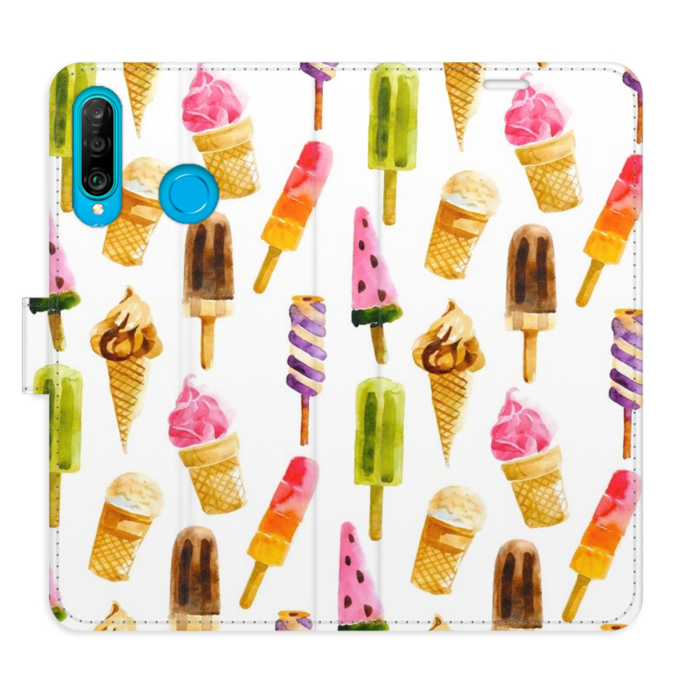 Flipové puzdro iSaprio - Ice Cream Pattern - Huawei P30 Lite