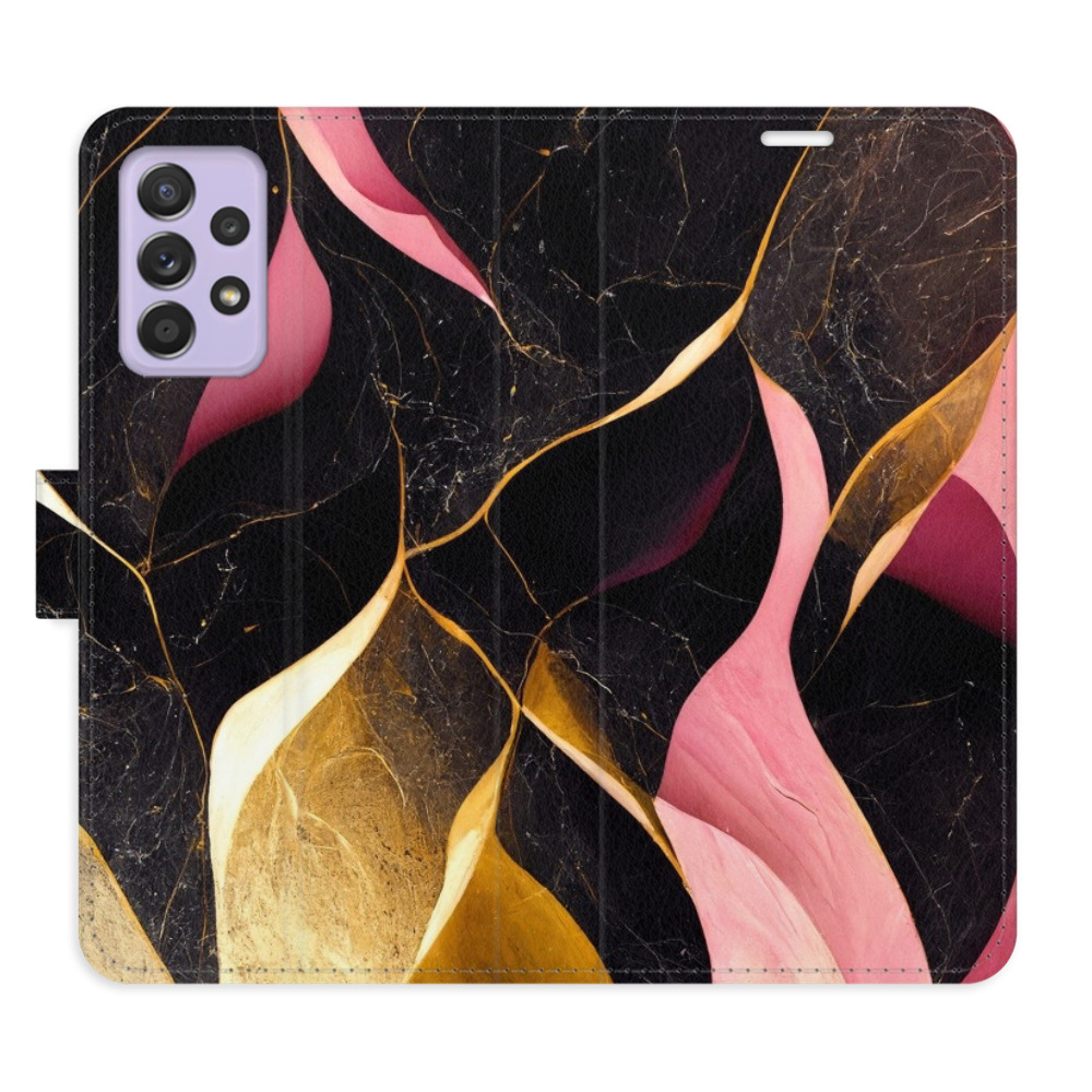 Flipové puzdro iSaprio - Gold Pink Marble 02 - Samsung Galaxy A52 / A52 5G / A52s