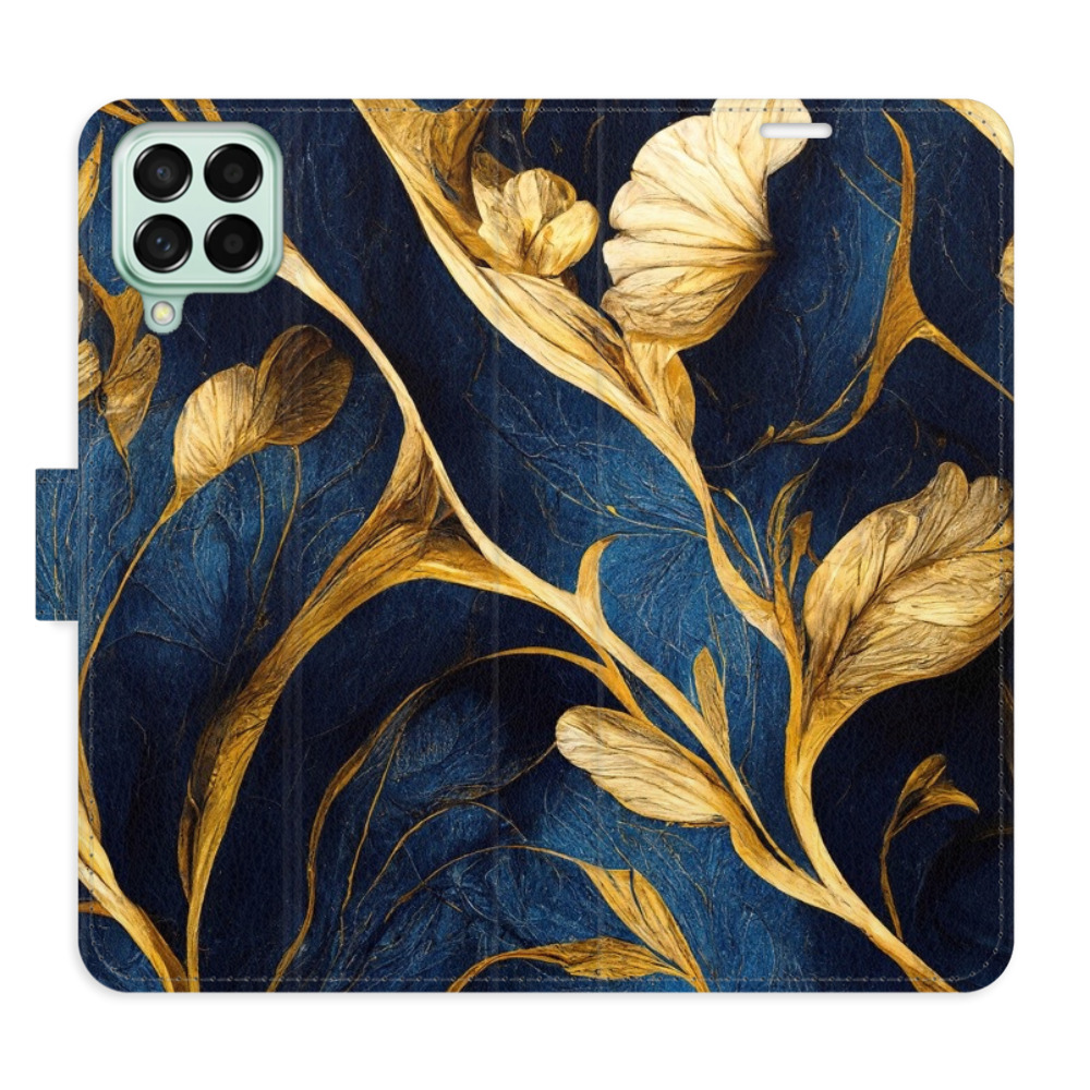 Flipové puzdro iSaprio - GoldBlue - Samsung Galaxy M53 5G