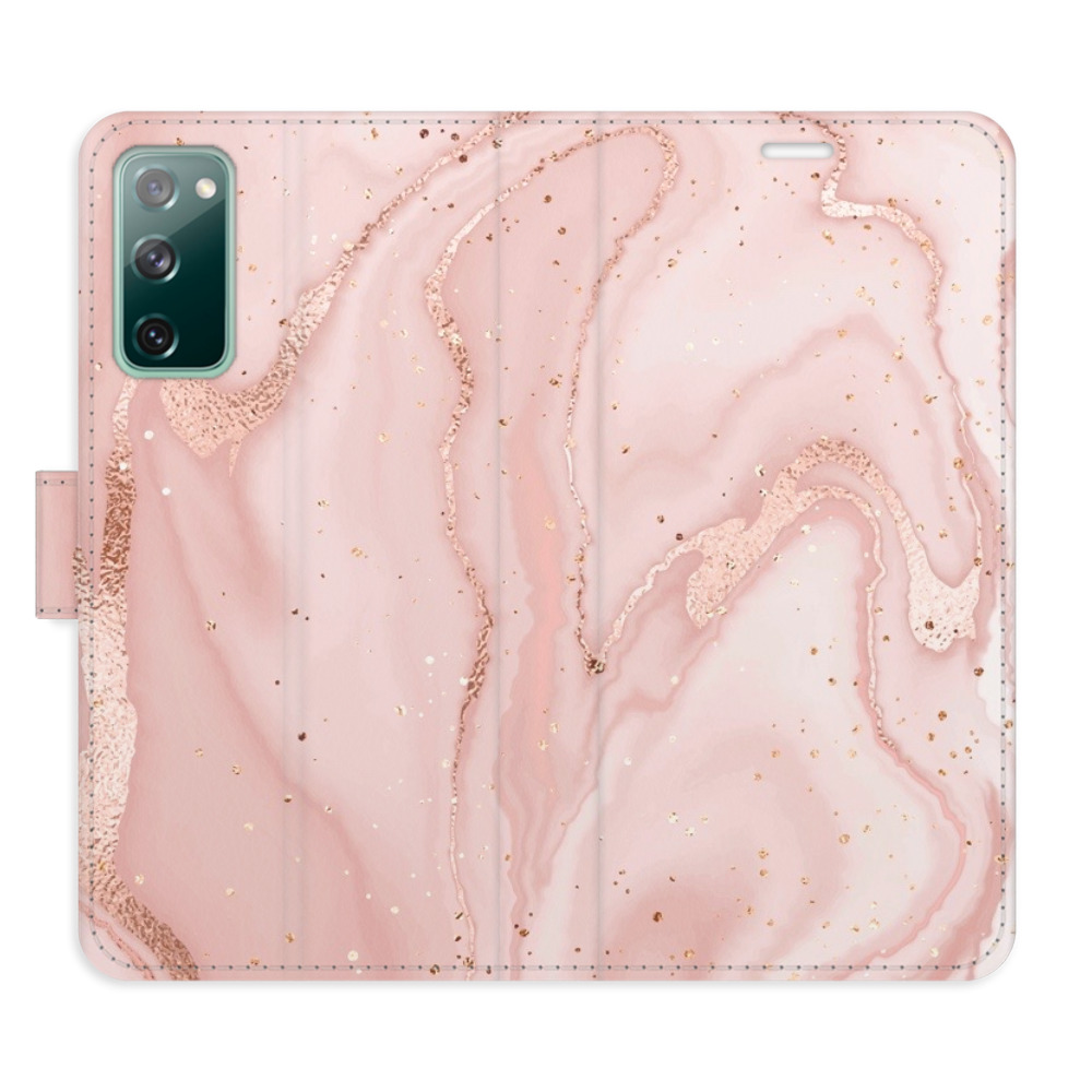 Flipové puzdro iSaprio - RoseGold Marble - Samsung Galaxy S20 FE