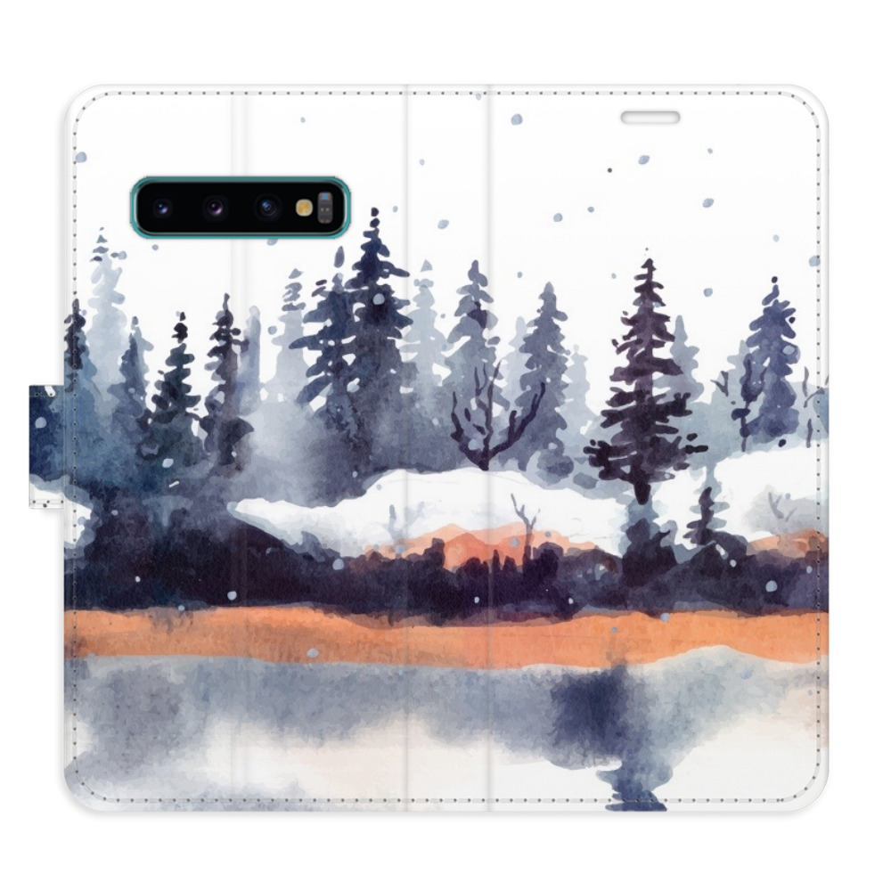 Flipové puzdro iSaprio - Winter 02 - Samsung Galaxy S10