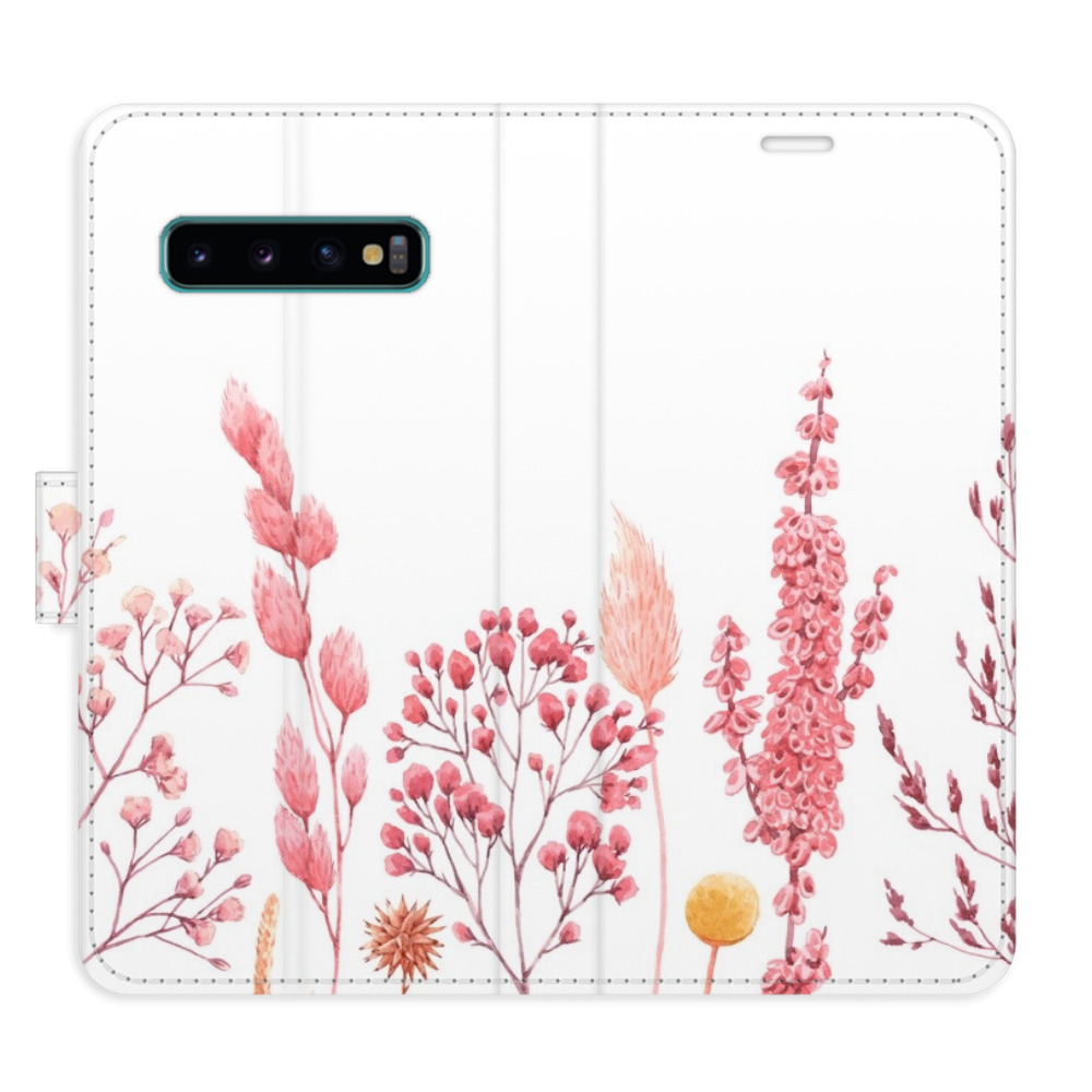 Flipové puzdro iSaprio - Pink Flowers 03 - Samsung Galaxy S10
