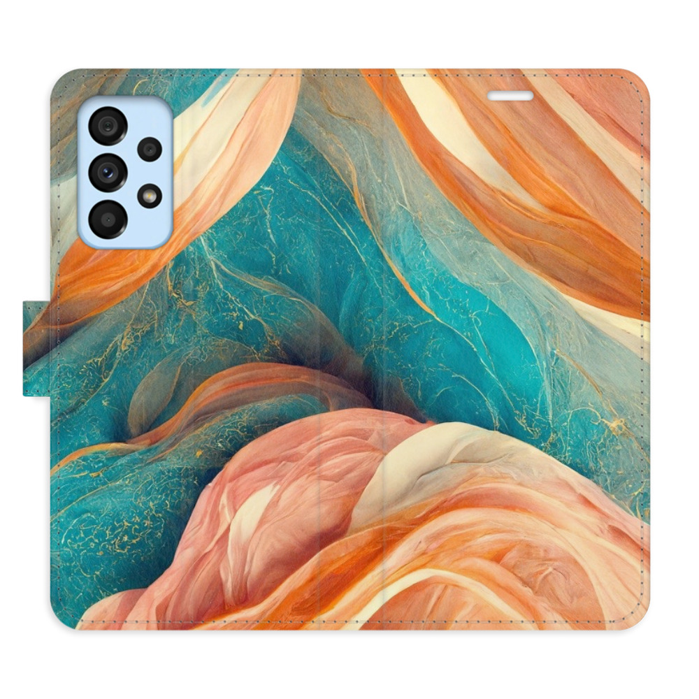 Flipové puzdro iSaprio - Blue and Orange - Samsung Galaxy A53 5G