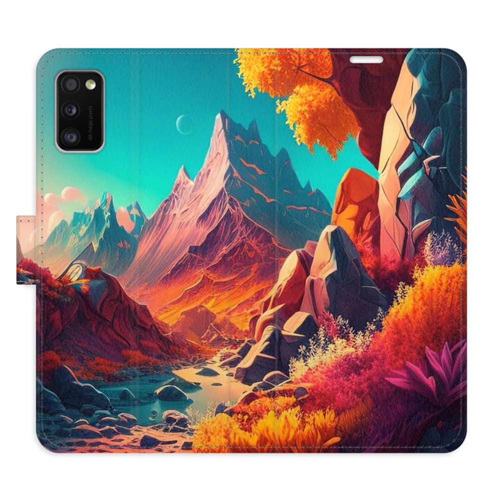 Flipové puzdro iSaprio - Colorful Mountains - Samsung Galaxy A41