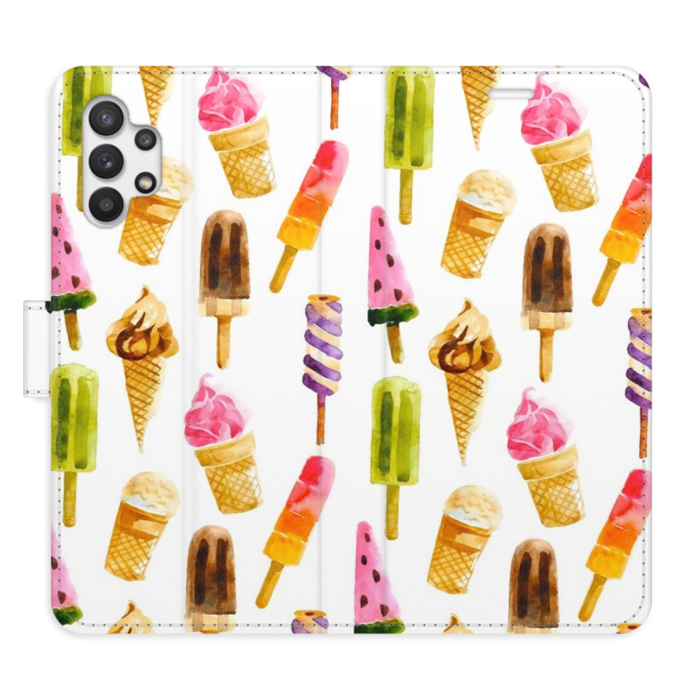 Flipové puzdro iSaprio - Ice Cream Pattern - Samsung Galaxy A32