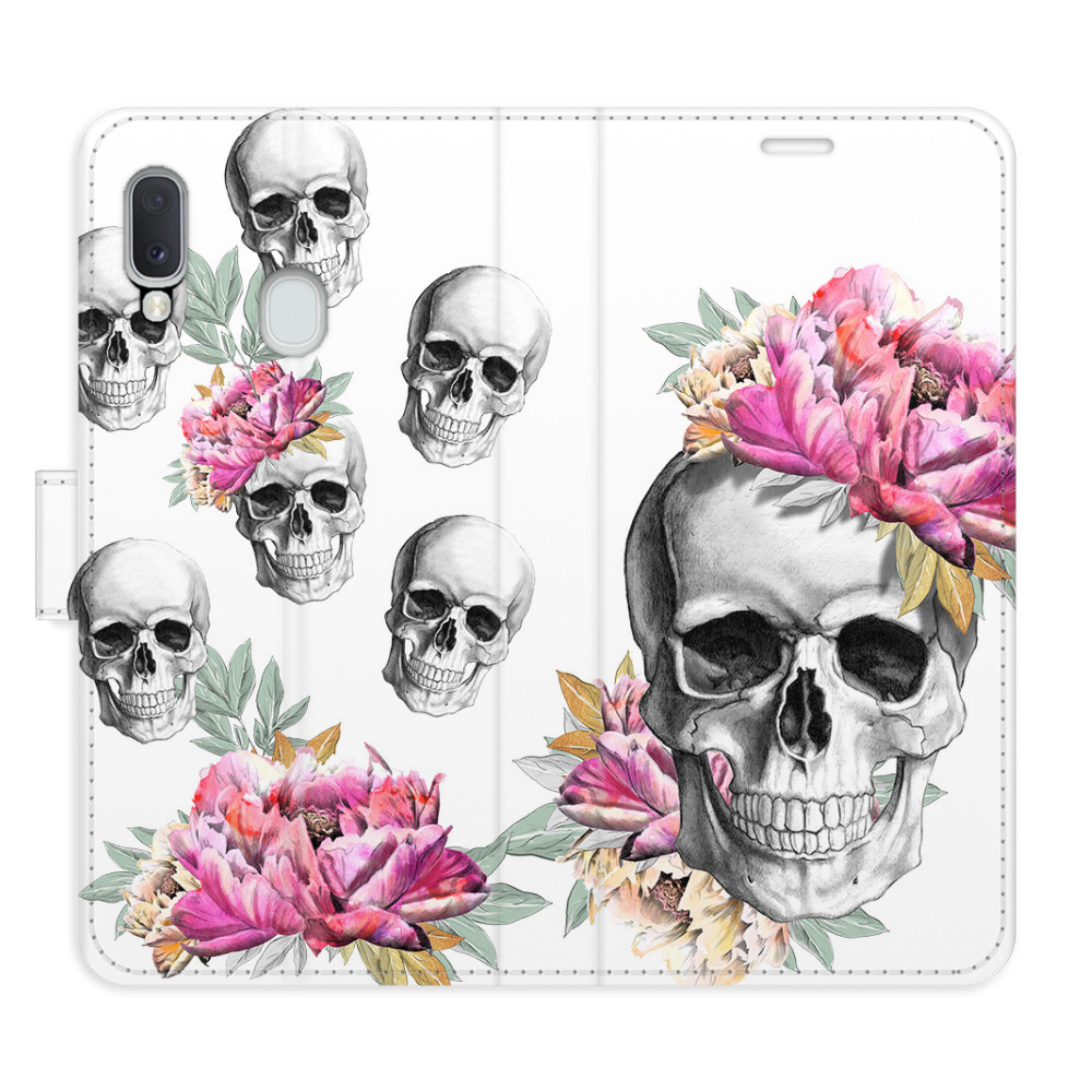 Flipové puzdro iSaprio - Crazy Skull - Samsung Galaxy A20e
