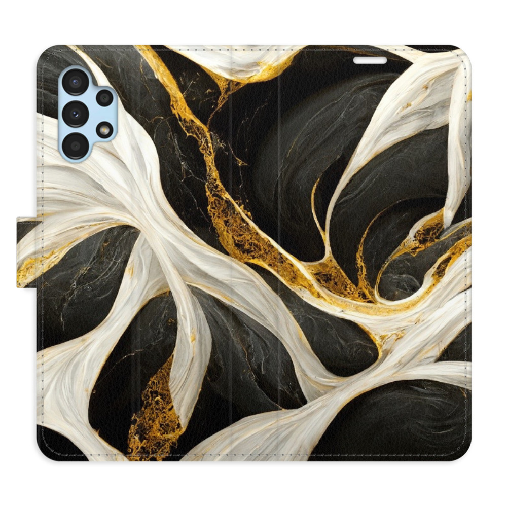 Flipové puzdro iSaprio - BlackGold Marble - Samsung Galaxy A13 / A13 5G