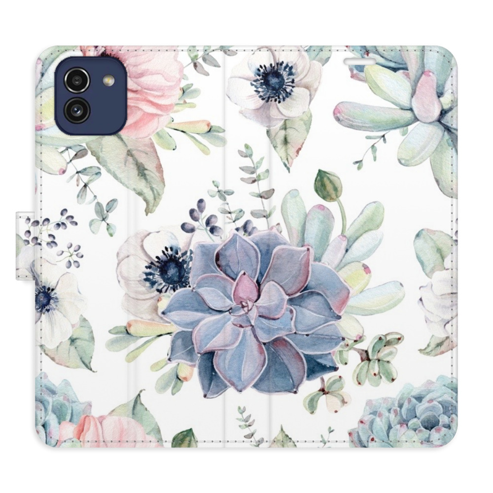 Flipové puzdro iSaprio - Succulents - Samsung Galaxy A03