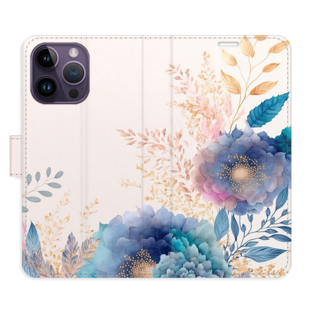 Flipové puzdro iSaprio - Ornamental Flowers 03 - iPhone 14 Pro Max