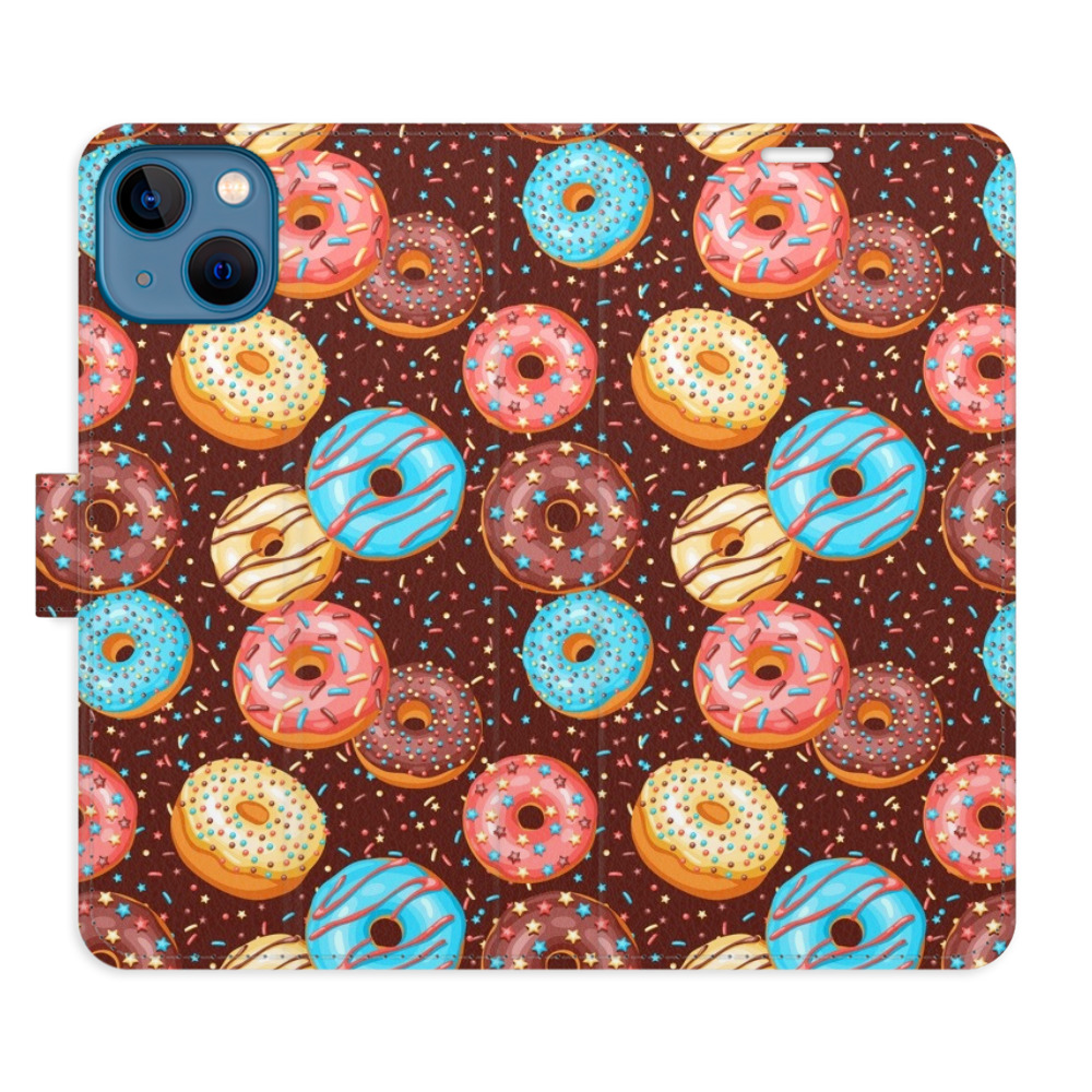 Flipové puzdro iSaprio - Donuts Pattern - iPhone 13