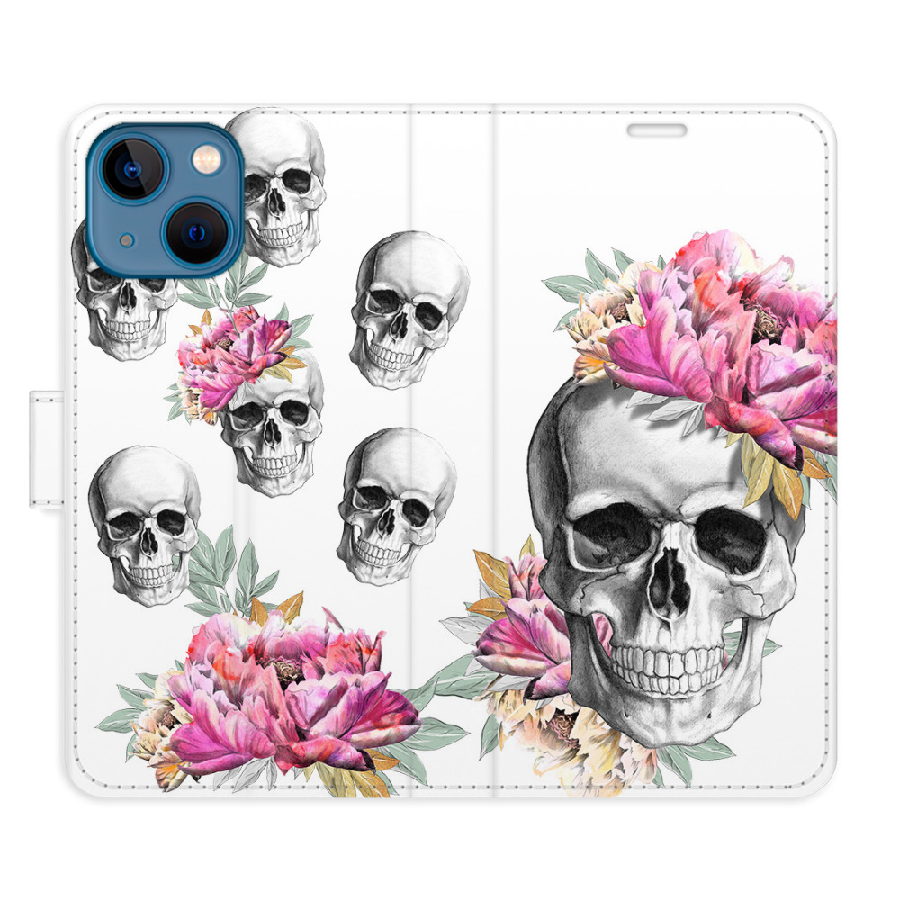 Flipové puzdro iSaprio - Crazy Skull - iPhone 13 mini