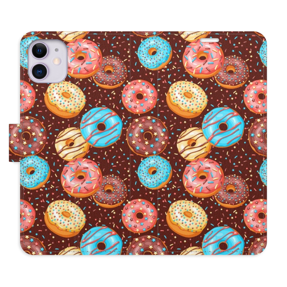 Flipové puzdro iSaprio - Donuts Pattern - iPhone 11
