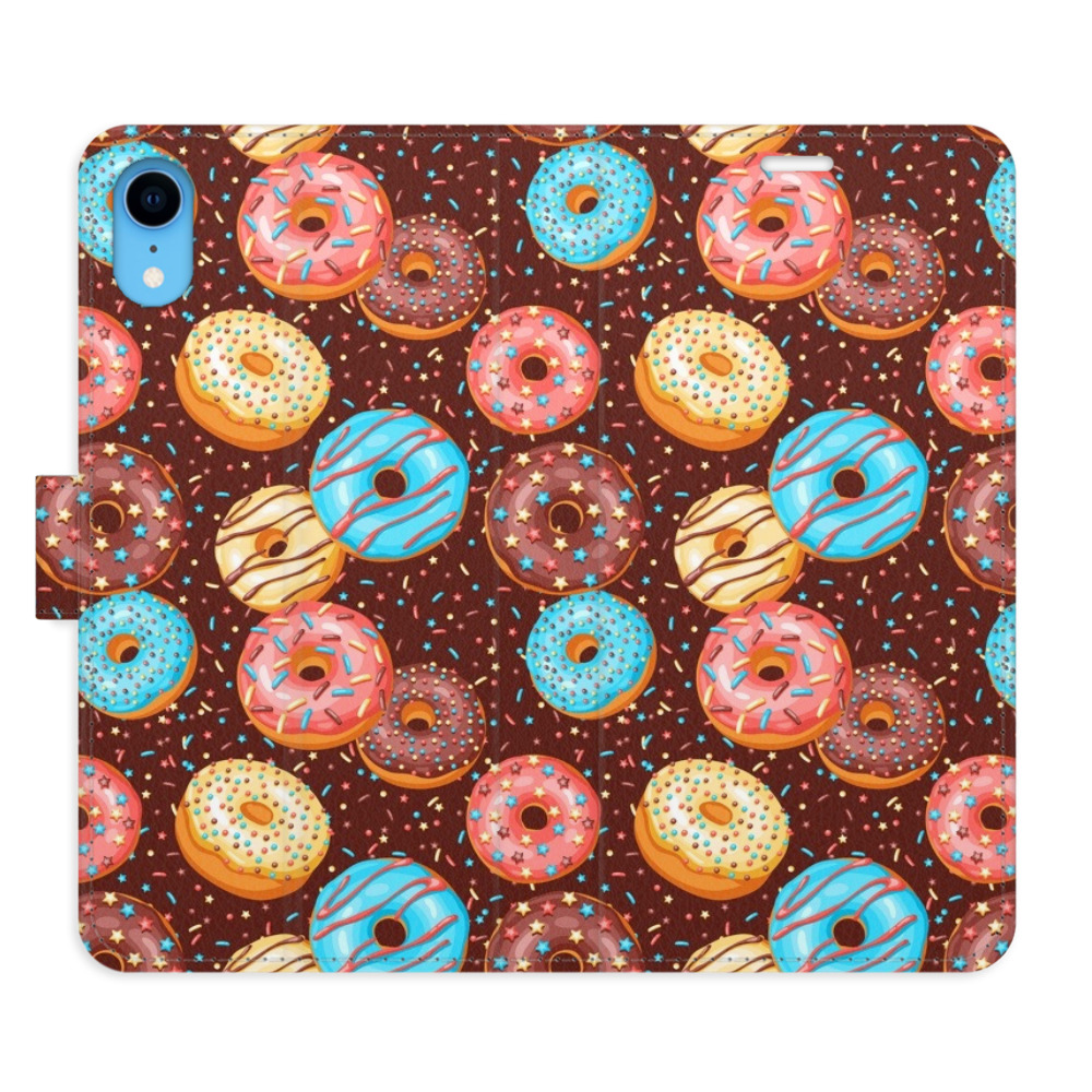 Flipové puzdro iSaprio - Donuts Pattern - iPhone XR