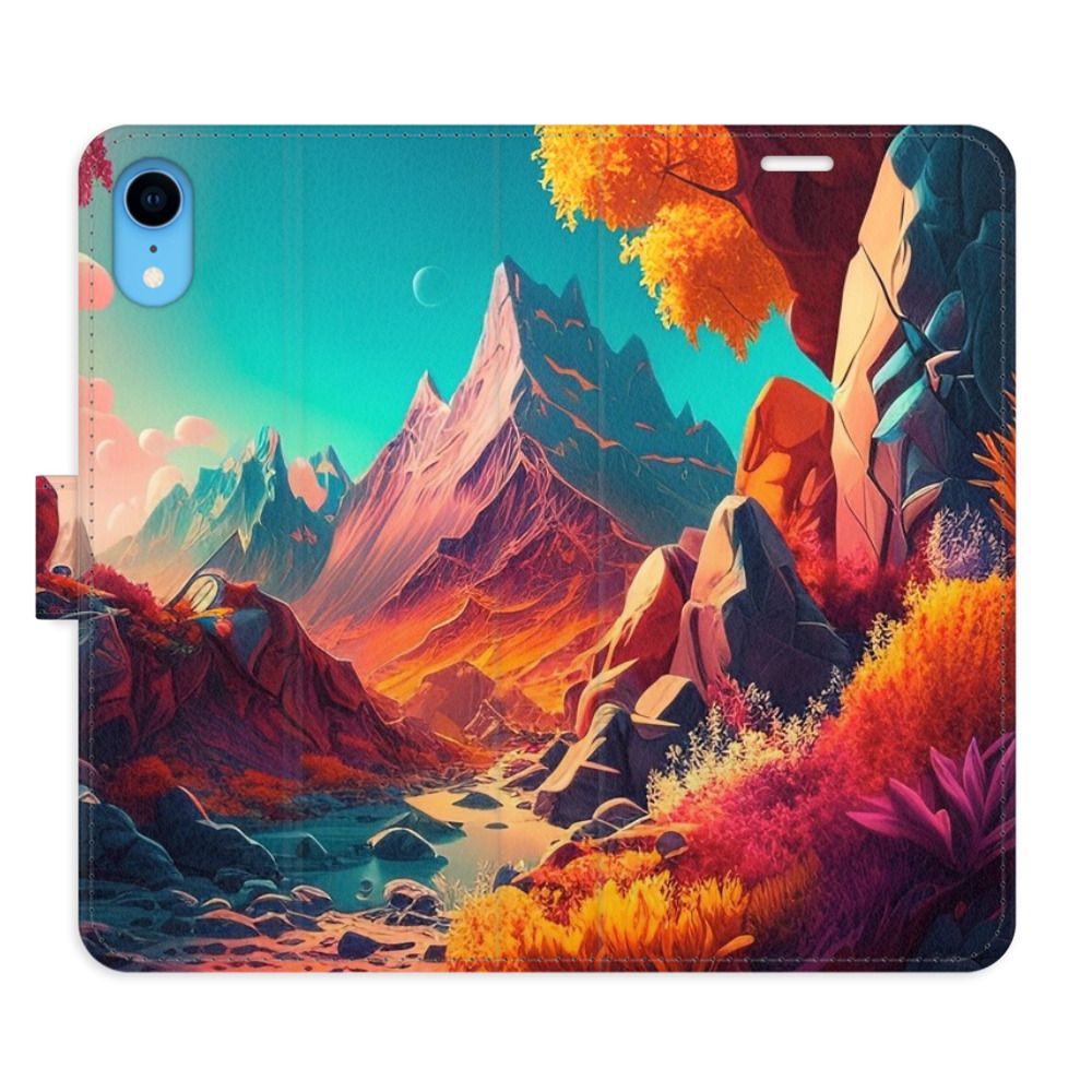 Flipové puzdro iSaprio - Colorful Mountains - iPhone XR